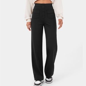 NWT HALARA High Waisted Button Multiple Pockets Pants